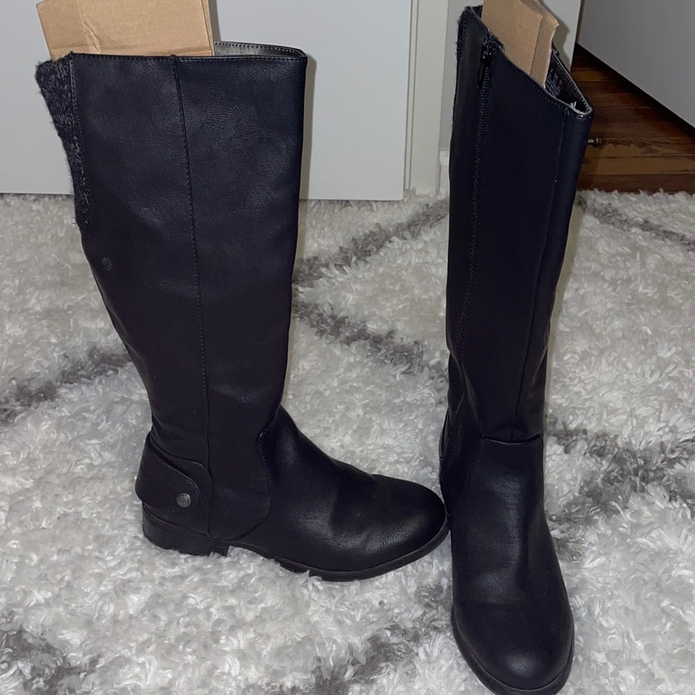 Navy Riding Boots - Picture 2 of 3